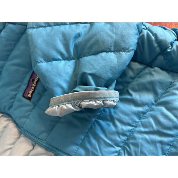 Patagonia Down Sweater Puffer Jacket Blue Teal Women's Size XS Preloved - Picture 11 of 11